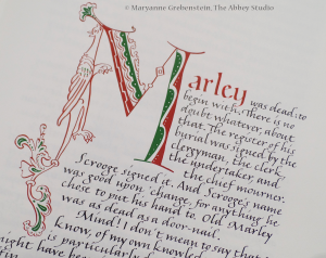 Maryanne Grebenstein: A Hand-lettered "A Christmas Carol" @ Salem Athenaeum
